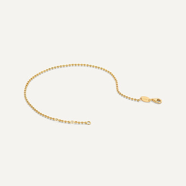 Oro 14 carati Bracciale a perline - 12