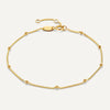 18 Karat Gold Stationed Essential Bracelets Set - 5