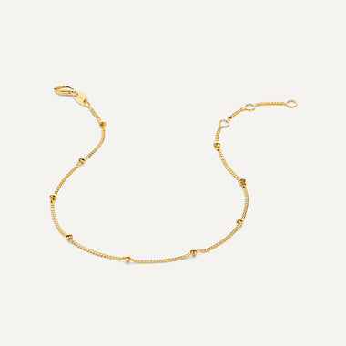 585er Gold Stationed Kugeln Armband - 6