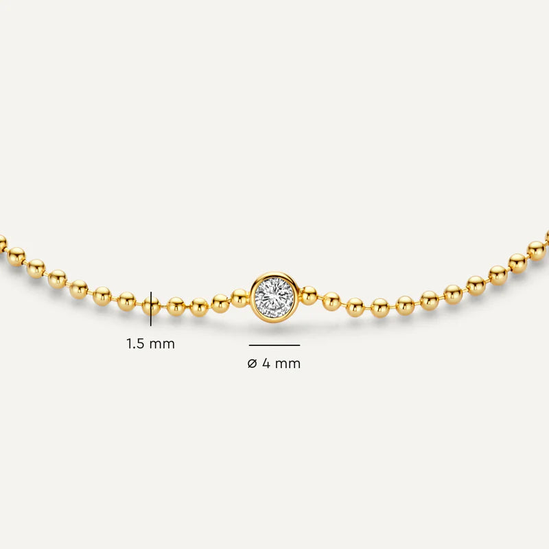 Bezel Set Zirkonia Bolletjes Set