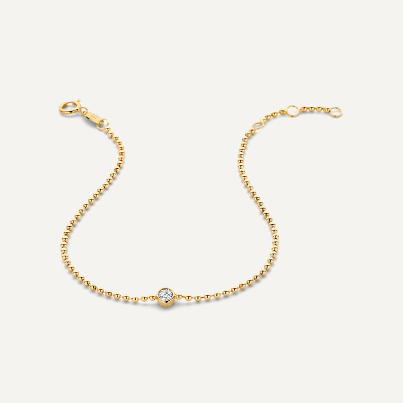 Bracelet Boules Bezel Solo Zircon