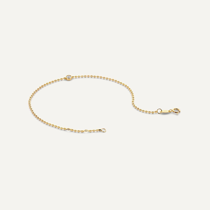 Bracelet Boules Bezel Solo Zircon
