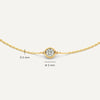 14 Karaat Goud Bezel Set Zirkonia Set - 10