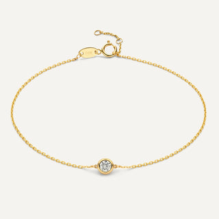 Pulsera de Circonita con Engaste Cerrado Solo
