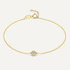 14 Karaat Goud Bezel Set Zirkonia Set - 9