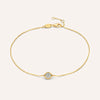 Bracciale punto luce con zirconi cubici incastonati