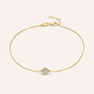 Solo Bezel Set Zirkonia Armband