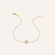 Bracciale punto luce con zirconi cubici incastonati