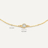14 Karat Gold Satellite Bezel Set Cubic Zirconia Set - 9