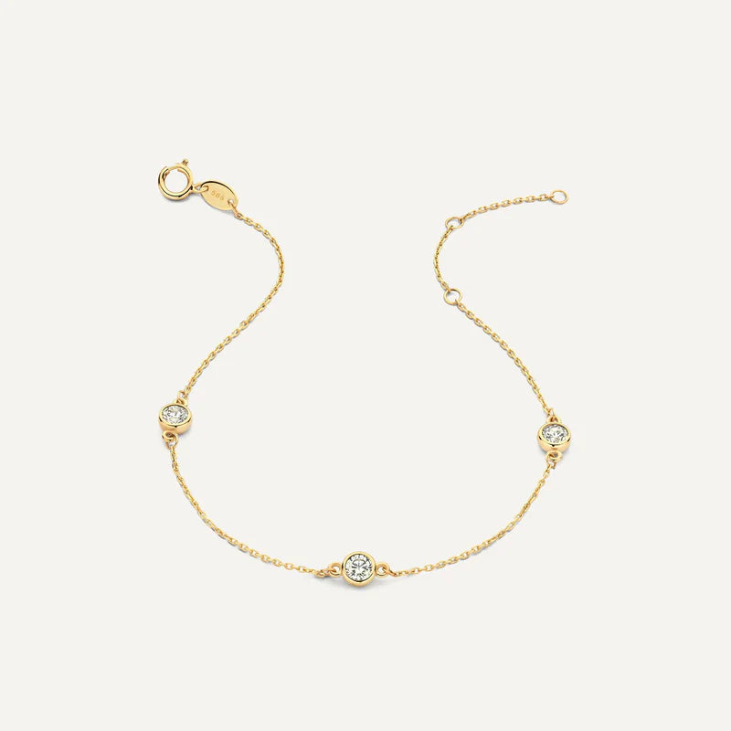 Satellite Bezel Set Cubic Zirconia Set
