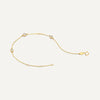 14 Karat Gold Satellite Bezel Set Cubic Zirconia Bracelet - 6