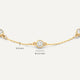 Stationed Bezel Set Zirkonia Armband