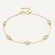 Stationed Bezel Set Zirkonia Armband