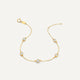 Stationed Bezel Set Zirkonia Armband