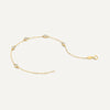 14 Karaat Goud Stationed Bezel Set Zirkonia Armband - 7