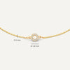 14 Karat Gold Pavé Cubic Zirconia Open Halo Bracelet - 9