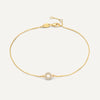Pavé Zirkonia Åben Halo Armbånd