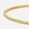 Oro de 14 Quilates con Diamantes Pulsera de Tenis con Diamantes (0.89 ct) - 5