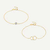 Infinity Zirkonia Armband Set