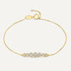 14 Karaat Goud Zirkonia Trail Armband - 1