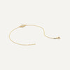 14 Karat Gold Cubic Zirconia Flower Bracelet - 9