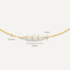 14 Karaat Goud Geschakelde Parel Armband - 8