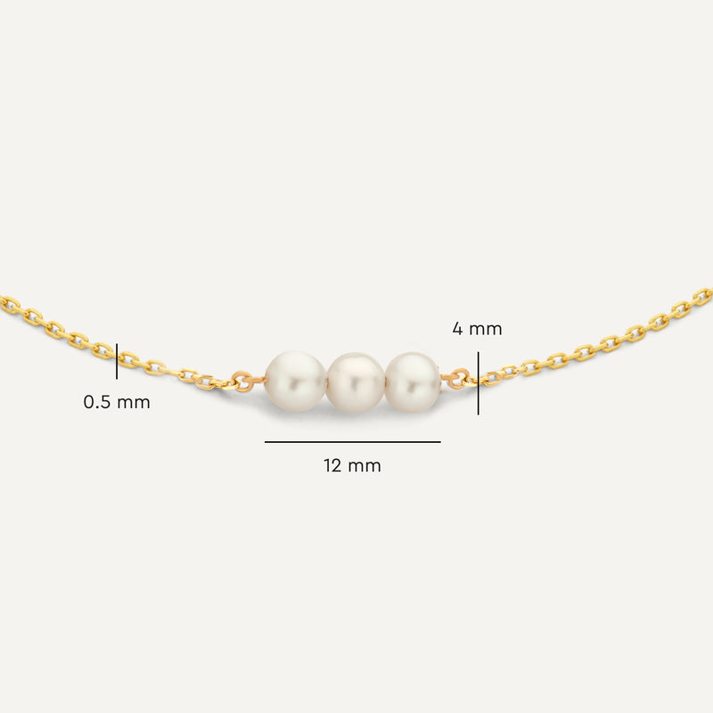 Geschakelde Parel Armband