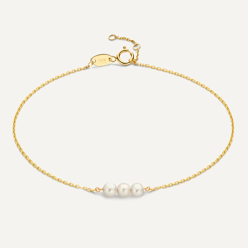 Geschakelde Parel Armband