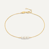 Kædet Perle Armbånd
