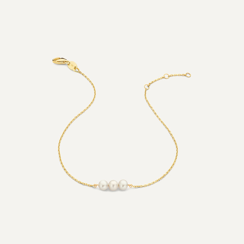Kædet Perle Armbånd