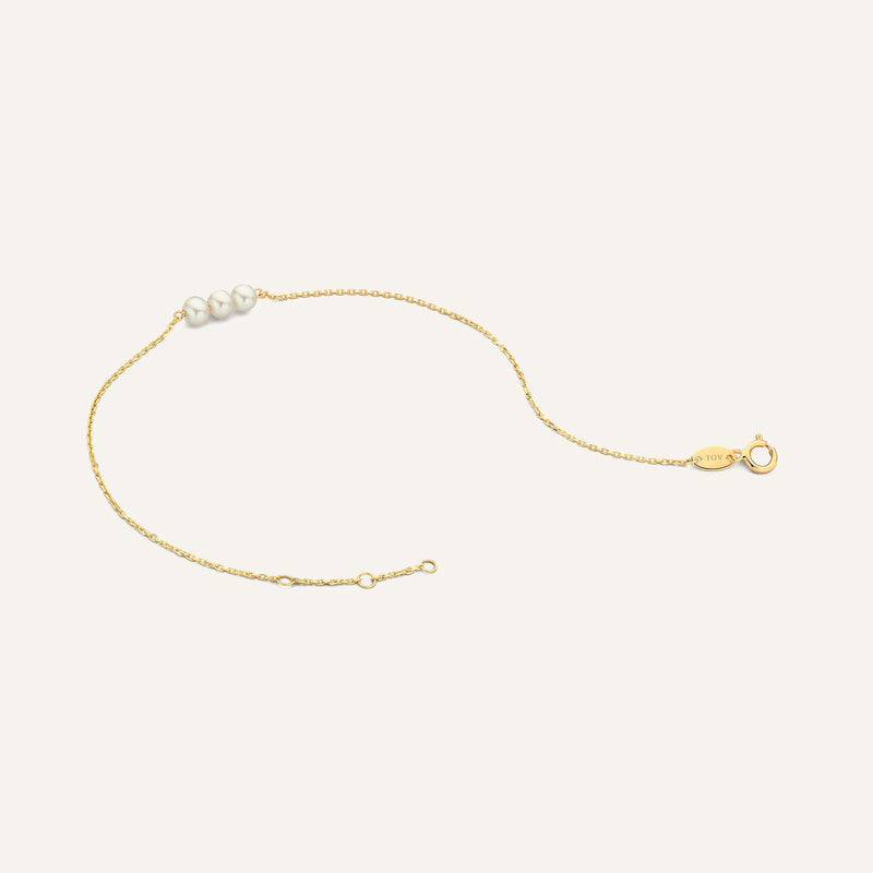 Geschakelde Parel Armband