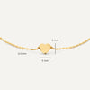 14 Karat Gold Heart Bracelet - 9