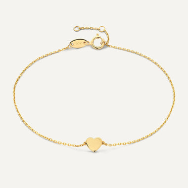 585er Gold Herz Armband - 1