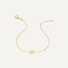 14 Karat Gold Heart Bracelet - 6