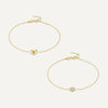 Set de pulseiras coração duo