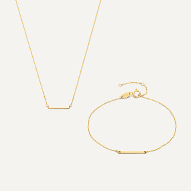14 Karaat Goud Essential Bar Set - 1