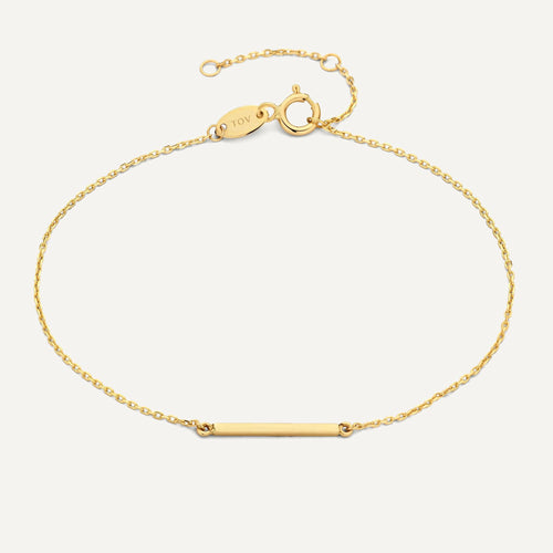 14 Karat Gold Bar Bracelet