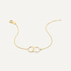 585er Gold Infinity Zirkonia Armbänder Set - 10