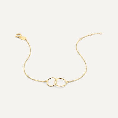 585er Gold Infinity Zirkonia Armbänder Set - 10