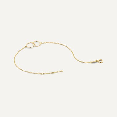 14 Karat Gold Linked Infinity Bracelet - 6