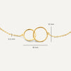 585er Gold Infinity Zirkonia Armbänder Set - 7