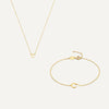 14 Karat Gold Essential Initiaal Letter Set - 22