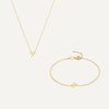 14 Karat Gold Essential Initiaal Letter Set - 25