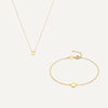 14 Karat Gold Essential Initiaal Letter Set - 34