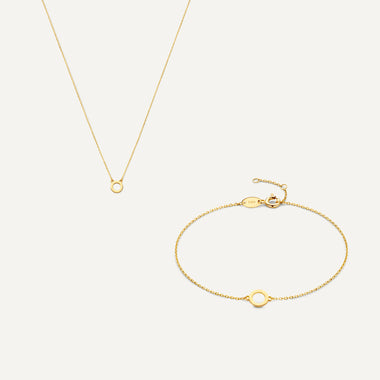 14 Karat Gold Essential Initiaal Letter Set - 34