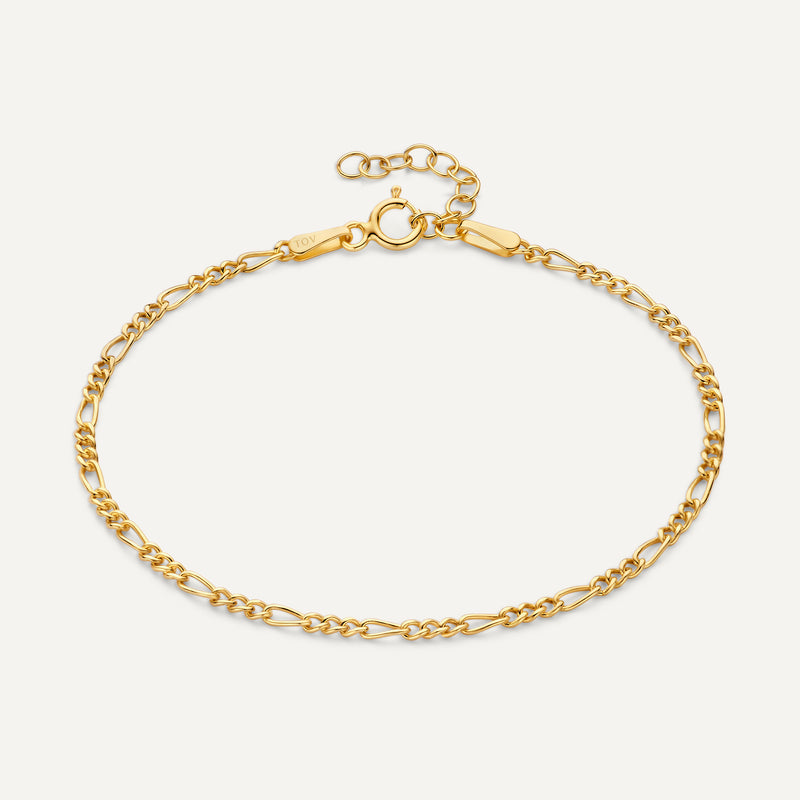Bracelet Chaîne Fin Figaro