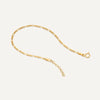 Or 14 Carats Bracelet Chaîne Fin Figaro - 7