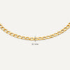 14 Karat Gold Slim Curb Chain Bracelet - 6