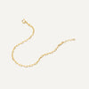Or 14 Carats Bracelet Chaîne Fin Paperclip - 5