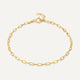 Bracelet Chaîne Fin Paperclip